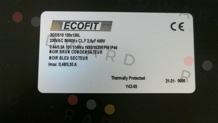 Ecofit-1404684 - 2GDS15 120X126L-Y43-05 price