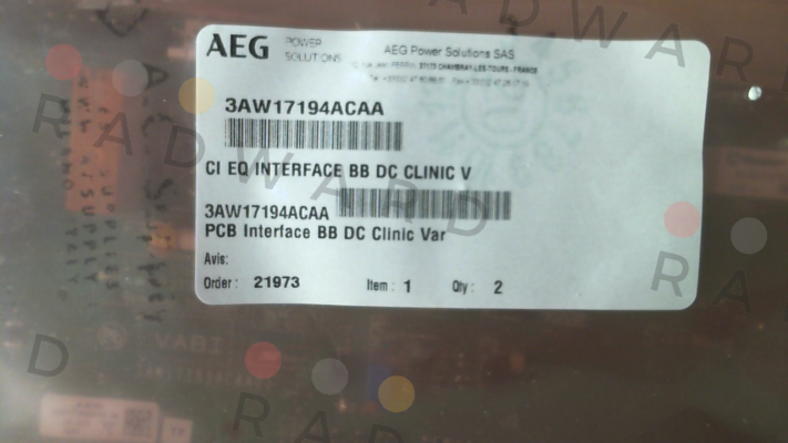 AEG-3AW17194ACAA price