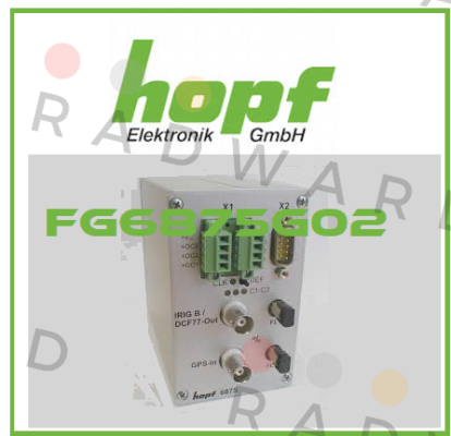 Hopf-FG6875G02 price