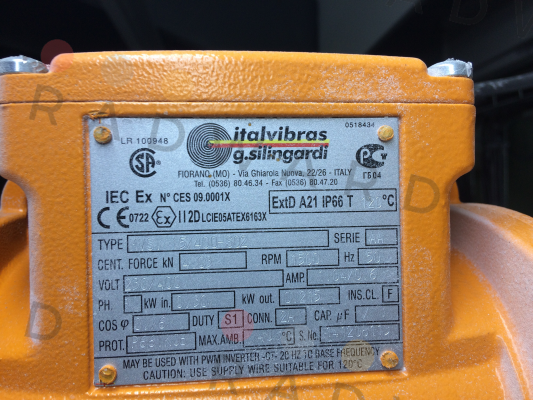 Italvibras- MVSI 15/400-S02  price