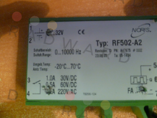 Noris-RF502-A2-#7000 / 10732 price