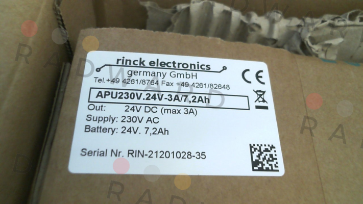 Rinck Electronic-APU230V.24V-3A/7,2Ah price