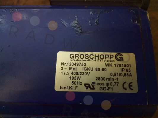 Groschopp-IGKU80-80/VE31-K-R-31 (10:1) price