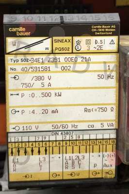 Camille Bauer-SINEAX PQ502 price