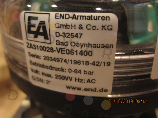 End Armaturen-ZA310028-VE051400 price