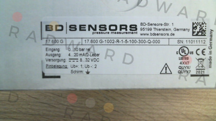 Bd Sensors-17.600G-1002-R-1-5-100-300-Q-000 price