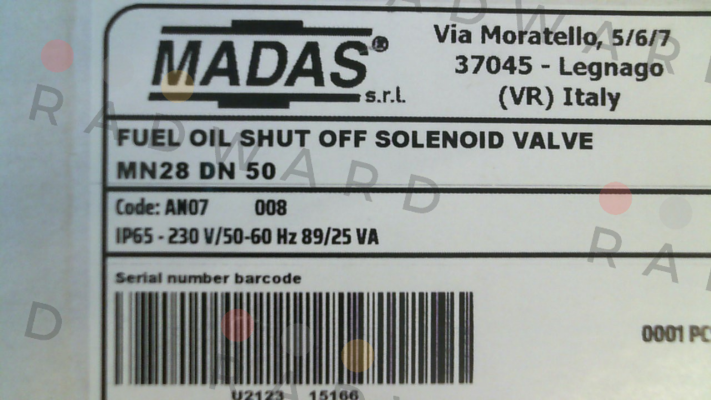 Madas-MN28 DN 50 (AN07 008) price