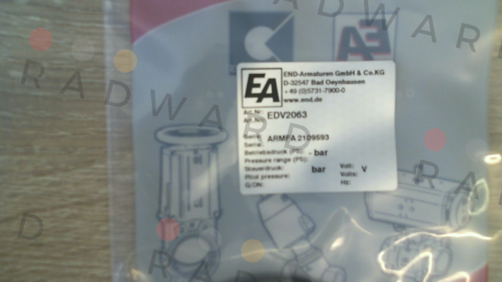 End Armaturen-EDV2063 price