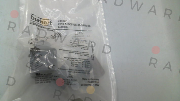 Burkert-2518-A-BCS/UC-00-3-N50-00-0-00000 * JL04 (00314802) price