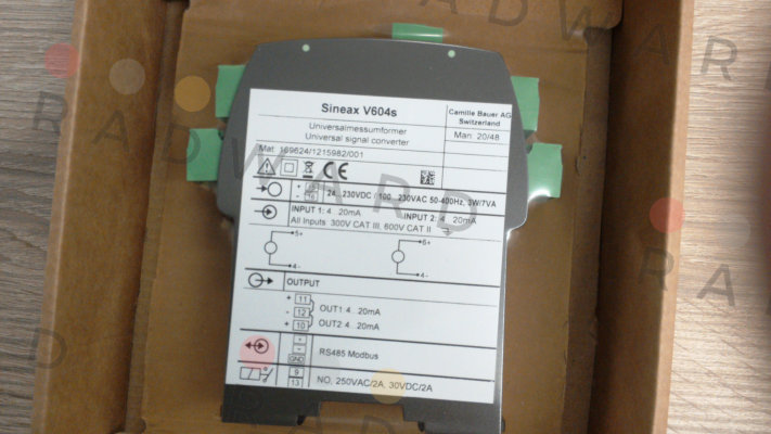 Camille Bauer-Sineax V 604s / 169624 price