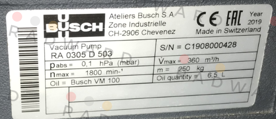 Busch-RA.0305.D503.DLXZ price