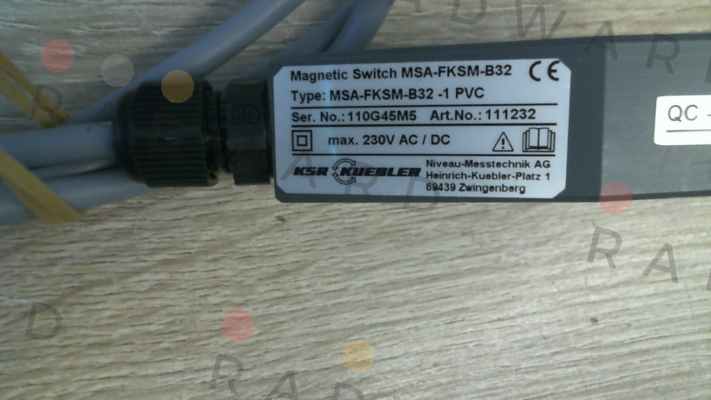 Ksr Kuebler-MSA-FKSM-B32 -1 PVC price