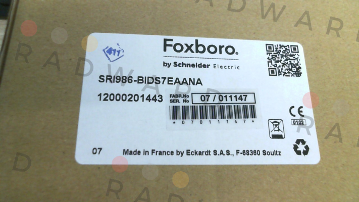 Foxboro-SRI986-BIDS7ZZZNA price