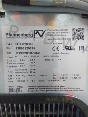 Pfannenberg-DTI 6201C price