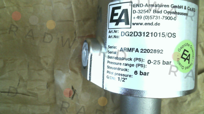 End Armaturen-DG2D3121015/OS price