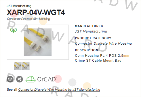 JST-XARP-04V-WGT4 / alternative XARP-04V price