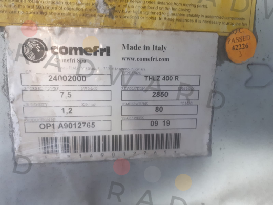 Comefri-THLZ 400 R price
