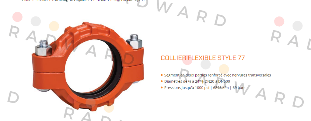 Victaulic-DN450/457mm/18" orange price