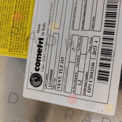 Comefri-TLZ 315 A / 13101000 price