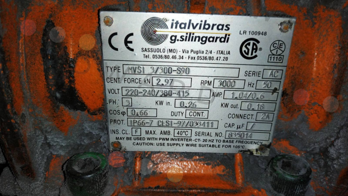 Italvibras-MVSI 3/300- S90 price