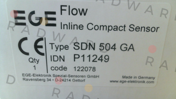 Ege-P11249, Type: SDN 504 GA price