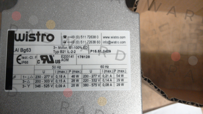 Wistro-P15.51.0429 price