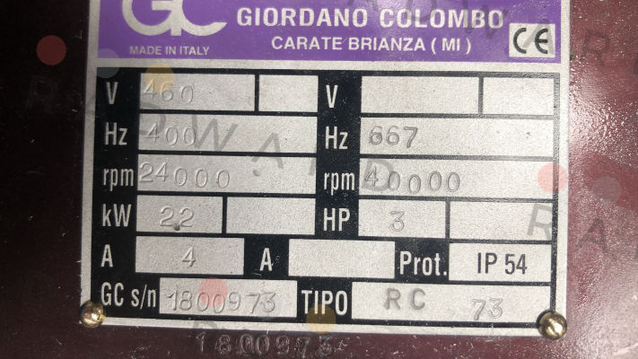 GIORDANO COLOMBO-XNMRO17-886A price