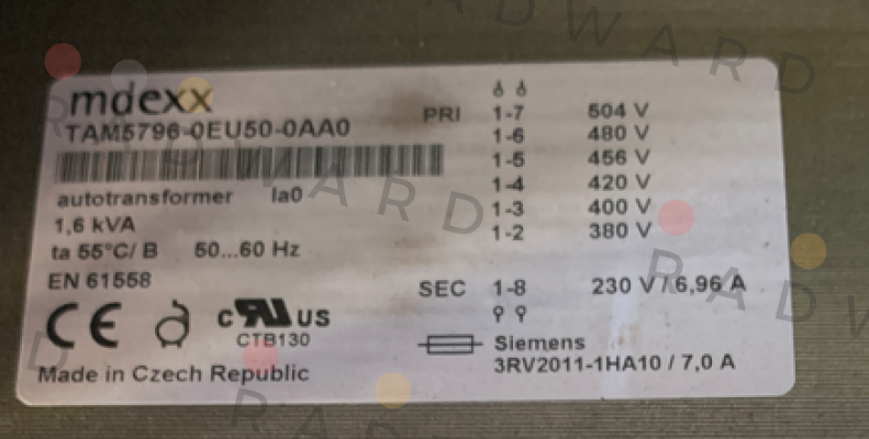 Mdexx-TAM5796-0EU50-0AA0 price