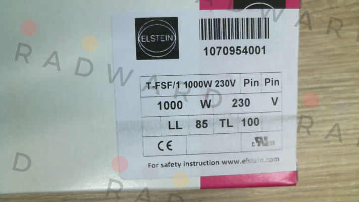 Elstein-1070954001 / T-FSF/1 1000W 230V price