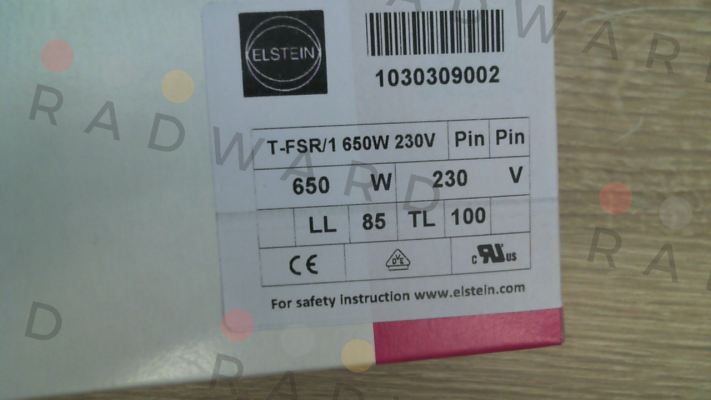 Elstein-T-FSR/1 (= T-FSR) 650 W 230 V price