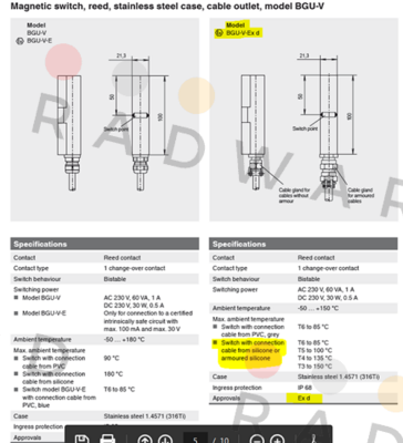 Ksr Kuebler-BGU-V-Ex d-1 Sil price
