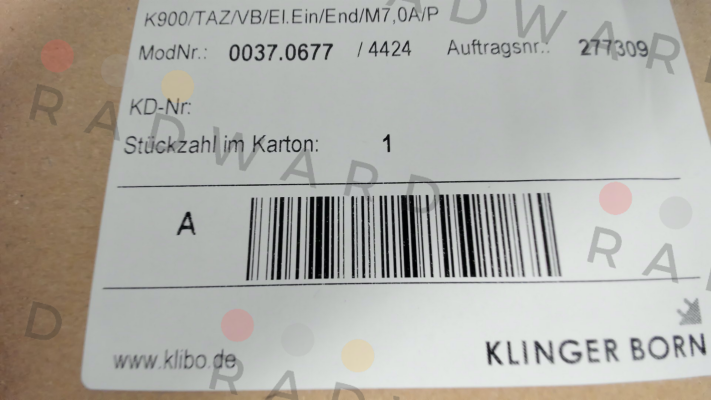 Klinger Born-0037.0677 (K900) price