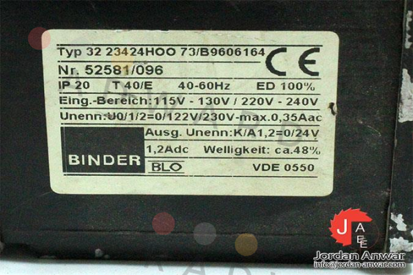 Binder-Type: 32 23424HOO73/B9606164 price