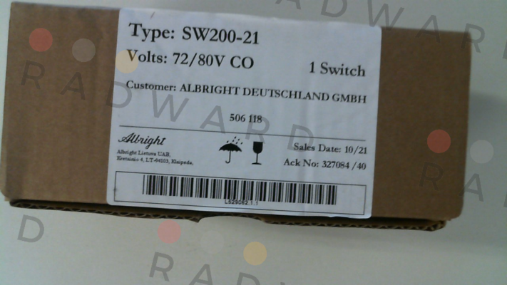 Albright-SW 200-21 (506118) price