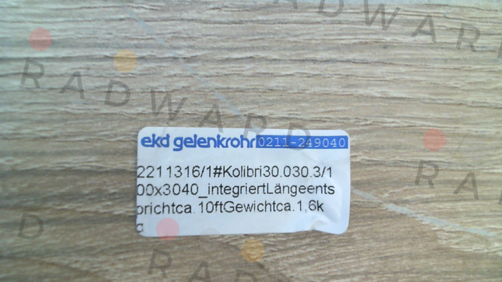 Ekd Gelenkrohr-30.030.3/100 x3040 price
