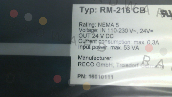 Reco-RM-216 CB.11 UL (16010111) price