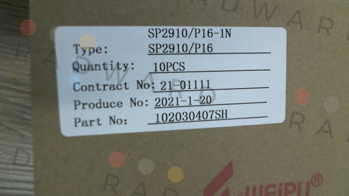 Weipu-SP2910/P16II-1N price