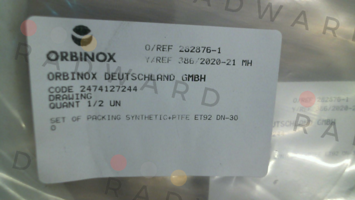 Orbinox-Set of Packing for Type ET DN 300 price