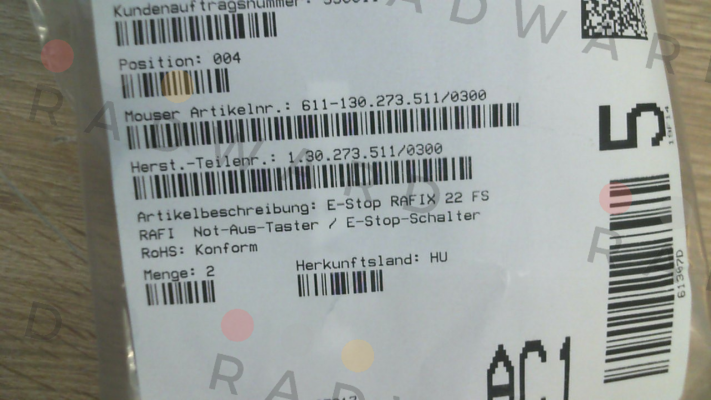 Rafi-1.30.273.511/0300 price