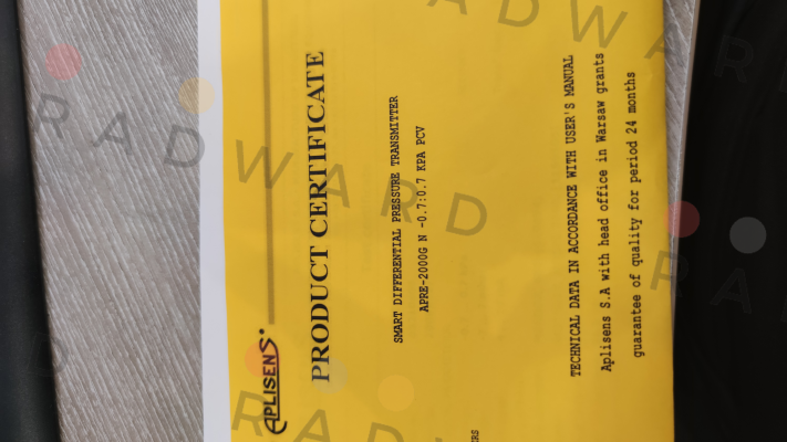 Aplisens-Test Certificate price