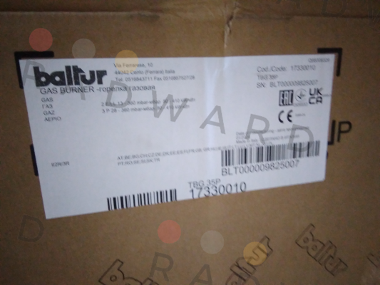 Baltur-TBG 35 P code 17330010 price