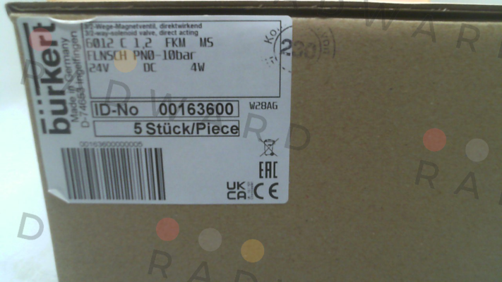 Burkert-P/N: 163600, Type: 6012 price