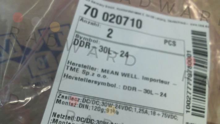 Mean Well-DDR-30L-24 price