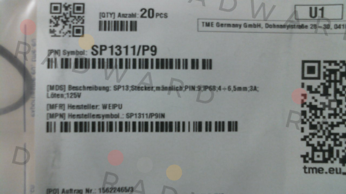 Weipu-SP1311/P9IN price
