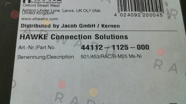 Hawke-501/453/RAC/B/M25/NP price