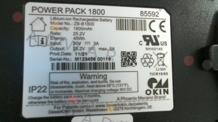 Okin-JLDP.11.011.000 //  Power Pack 1800 price