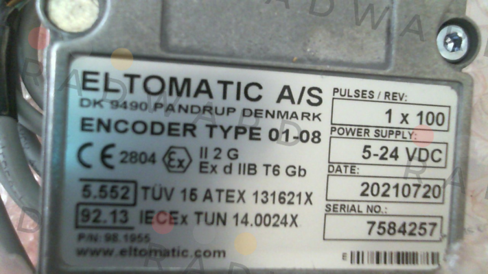 Eltomatic-Type 01-08 P/N 98.1955 price