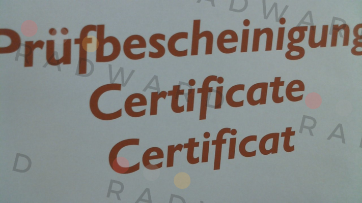 Hans Schmidt-Inspection certificate for DTX-4000 price