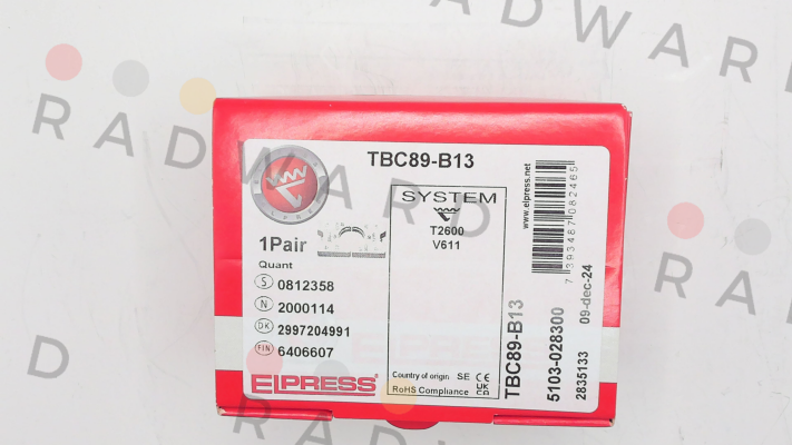 Elpress-p/n: 5103-028300, Type: TBC89-B13 price