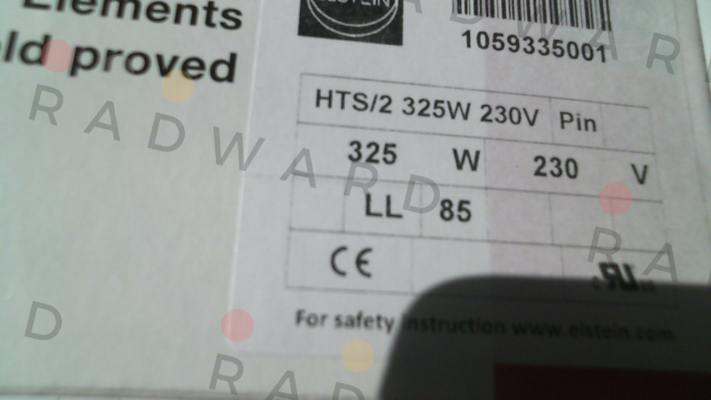 Elstein-HTS/2 325 W 230 V price